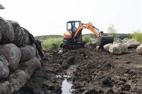 Learn How a Mini Excavator Can Tackle Boulder Retention Wall 